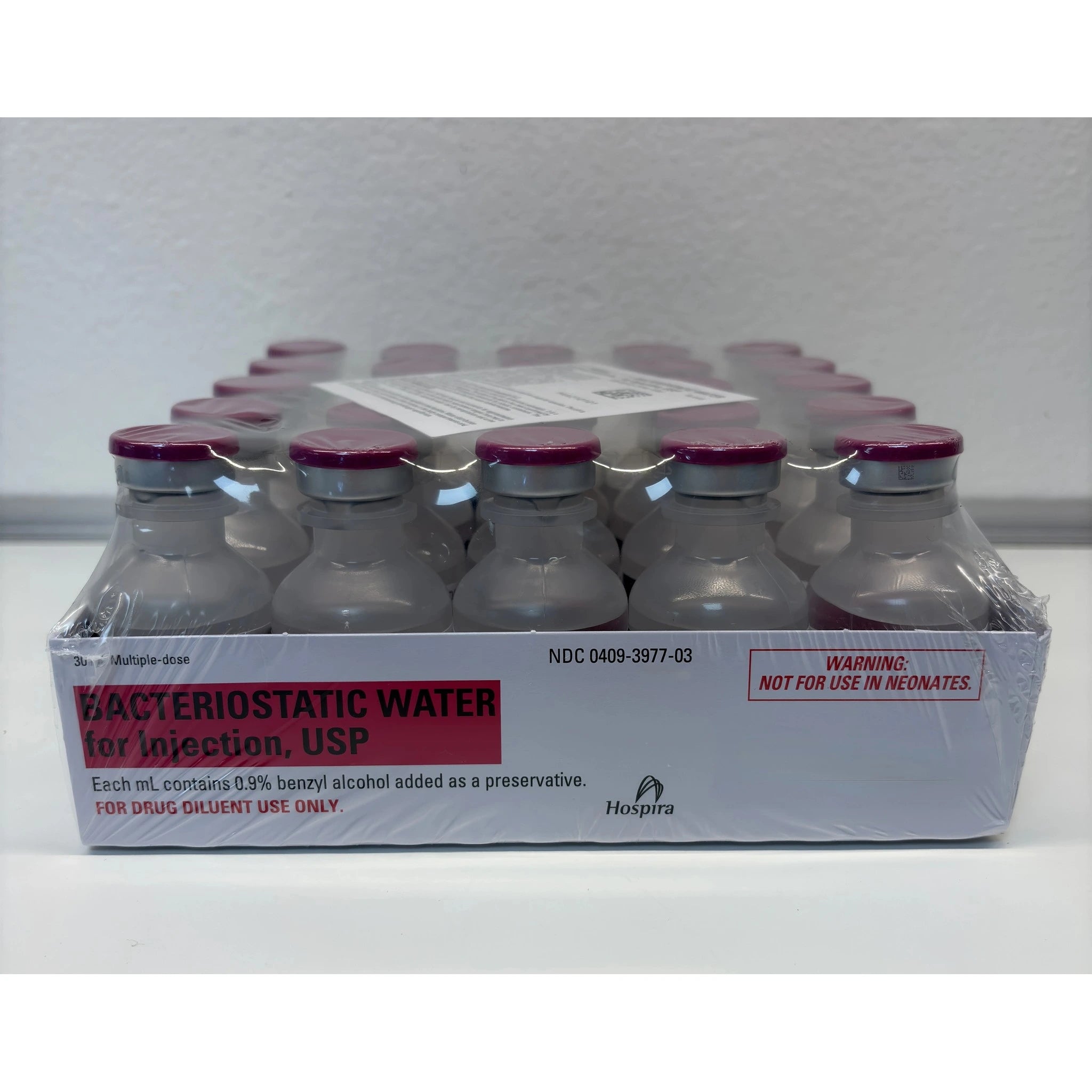 30ml Bacteriostatic Water for Injection, Hospira - Box of 25