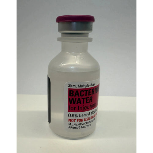 30ml Bacteriostatic Water for Injection, Hospira - Single